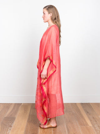 caftan dress - red