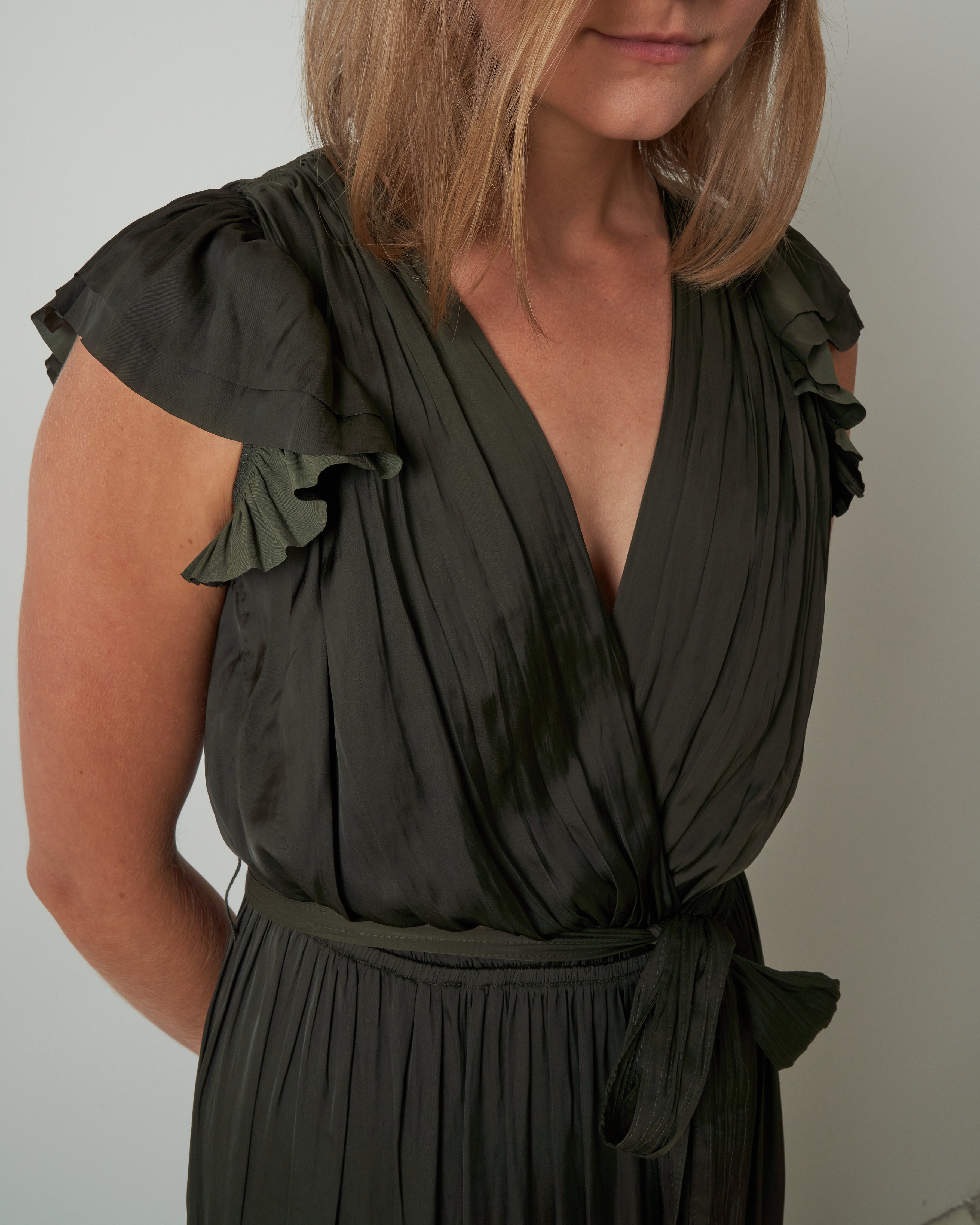 ulla johnson green dress Ulla Johnson Abella Dress Forest