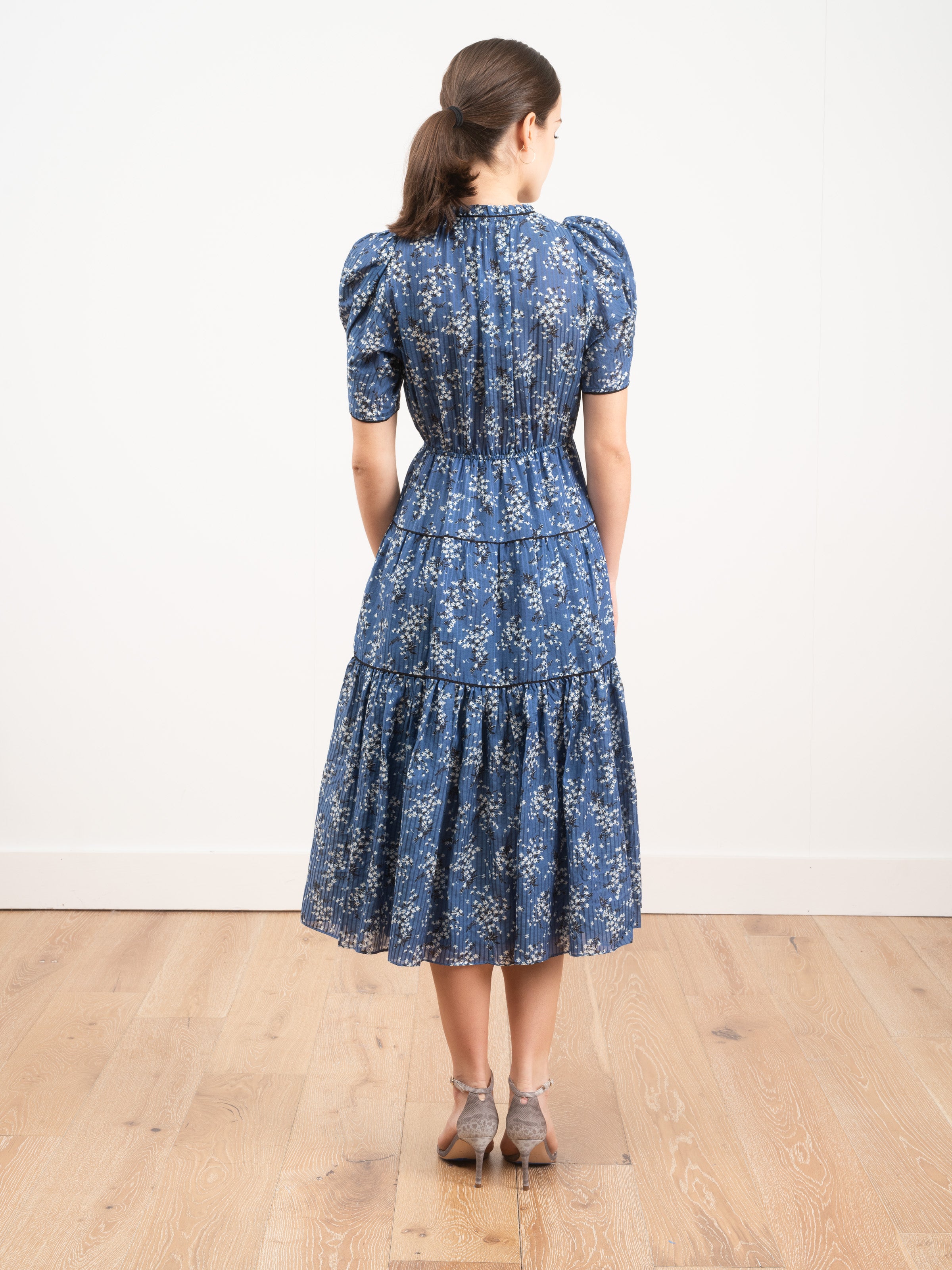 corrine midi dress Ulla Johnson Corrine Dress Cornflower