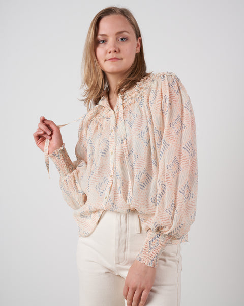 新品タグ付きeluのaurora blouse　S ulla_johnson_eloise_blouse_aur