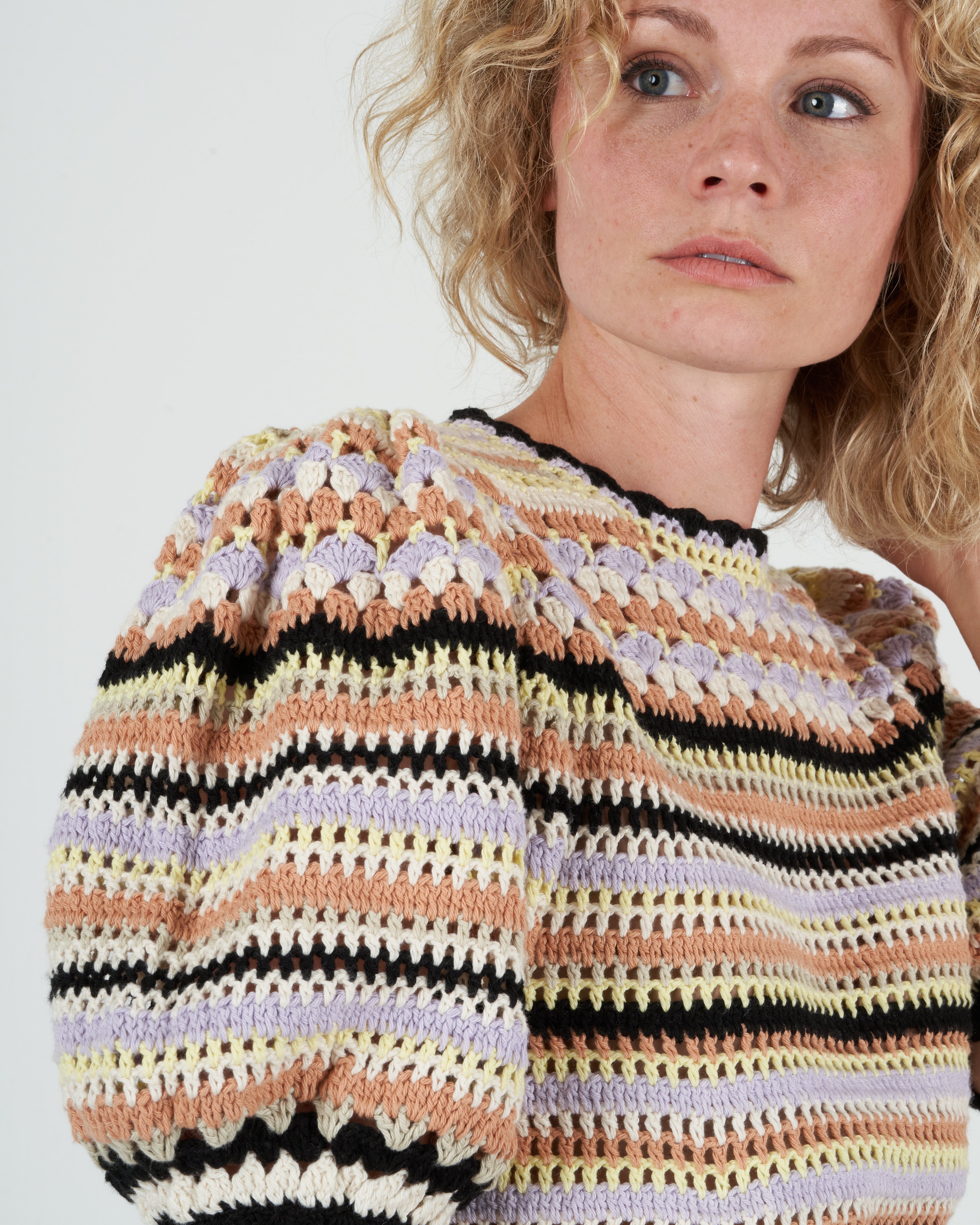 DEUXIEME CLASSE ✩ULLA JOHNSON CABLE ニット Indra Cable Knit Pullover - Alabaster White Wool and Cashmere