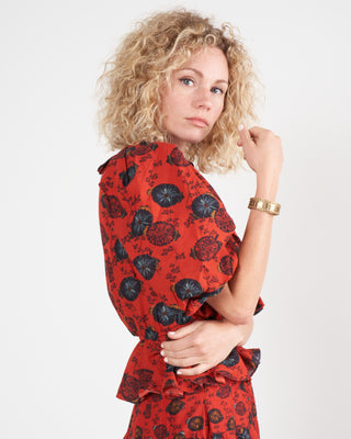 nadya blouse - poppy floral