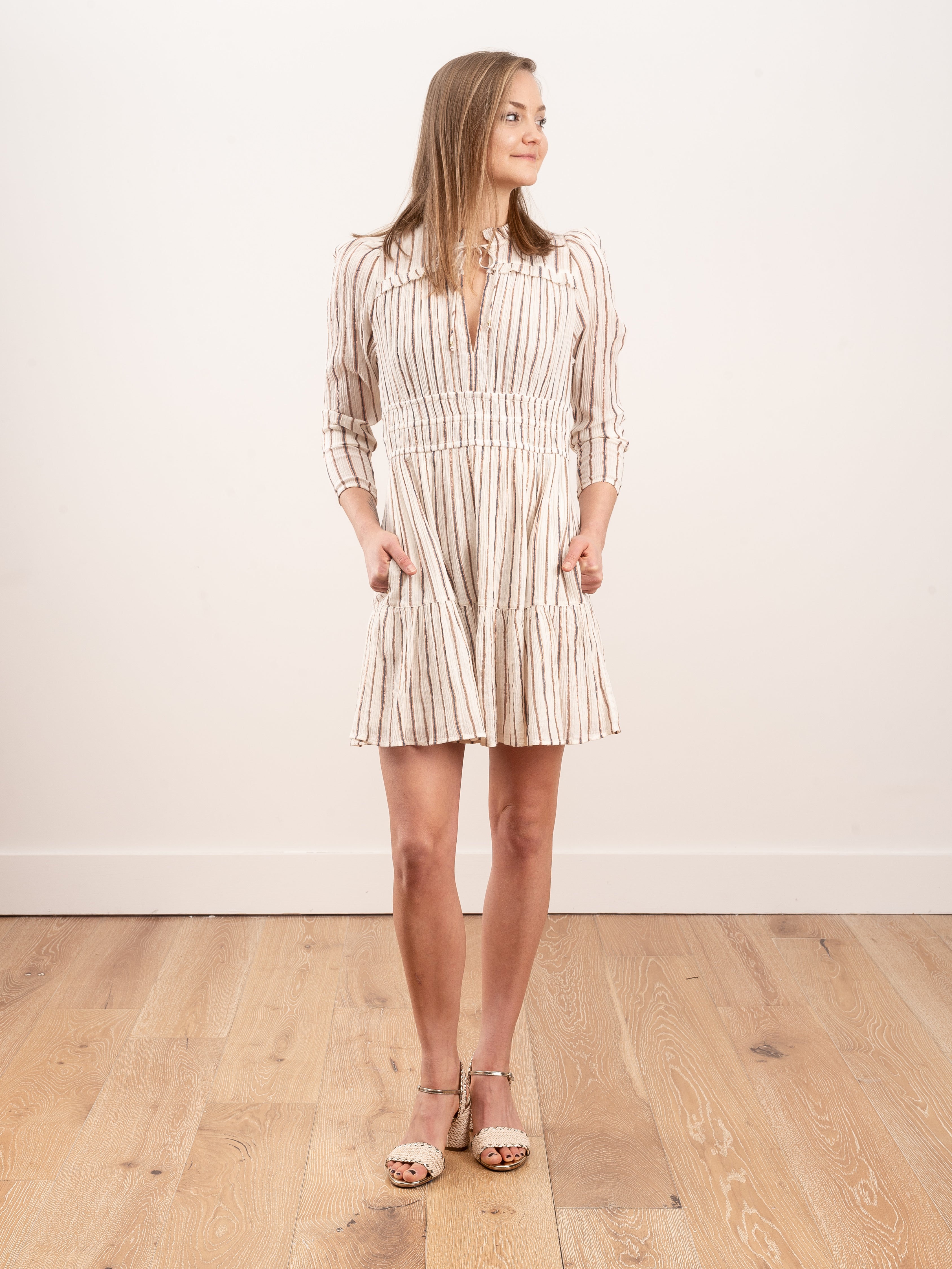 ulla johnson cream dress Ulla Johnson Antoille Midi Dress In Crme Ivory Cream Womens Size XS Knit