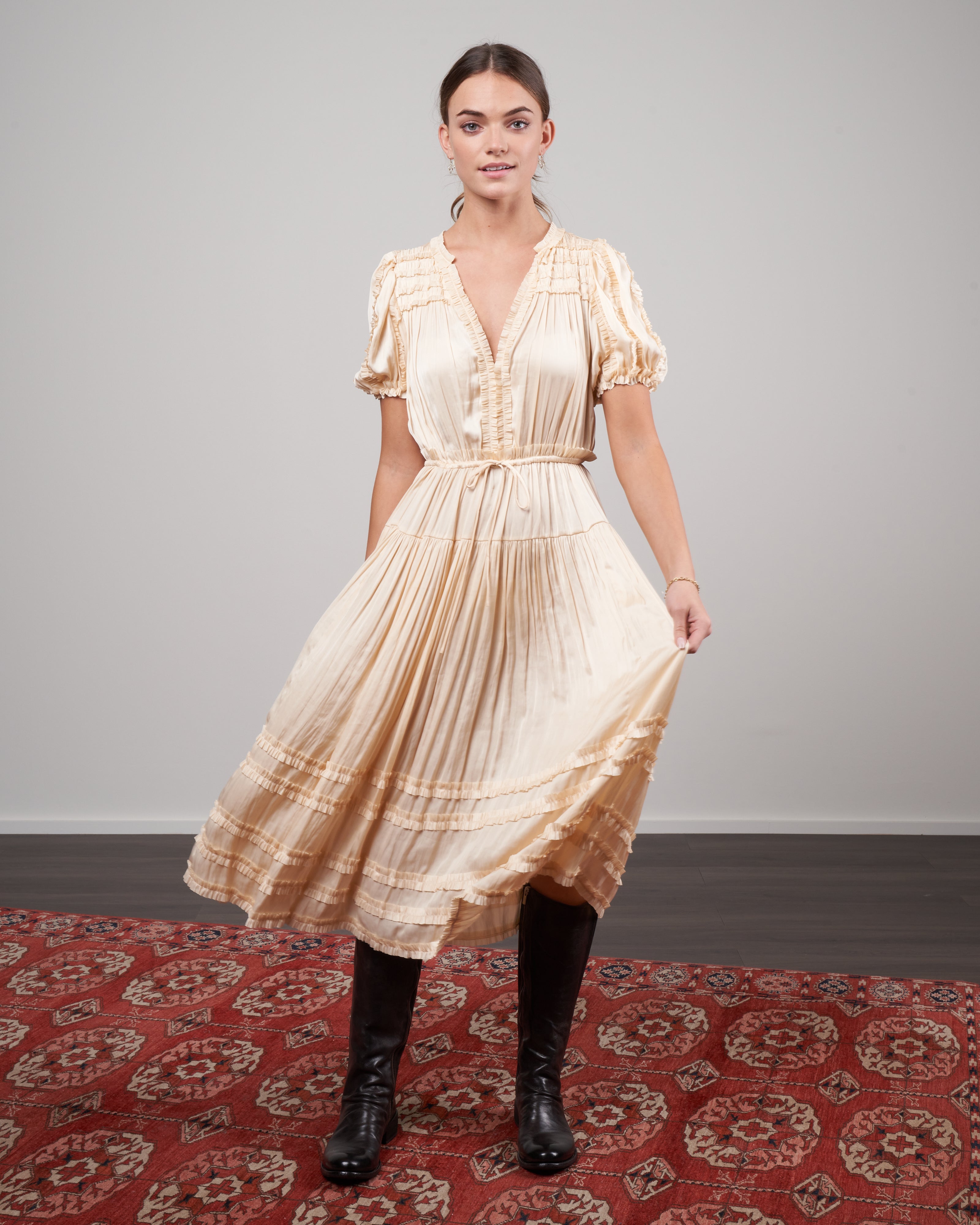 ulla johnson rose gold dress Ulla Johnson Byzantine Gown in Rose main image 0
