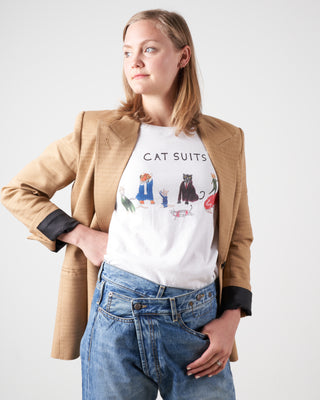 white tee - cat suits