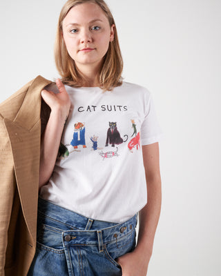 white tee - cat suits