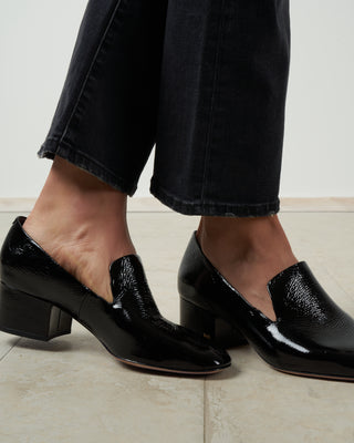 baylie heeled loafer - black