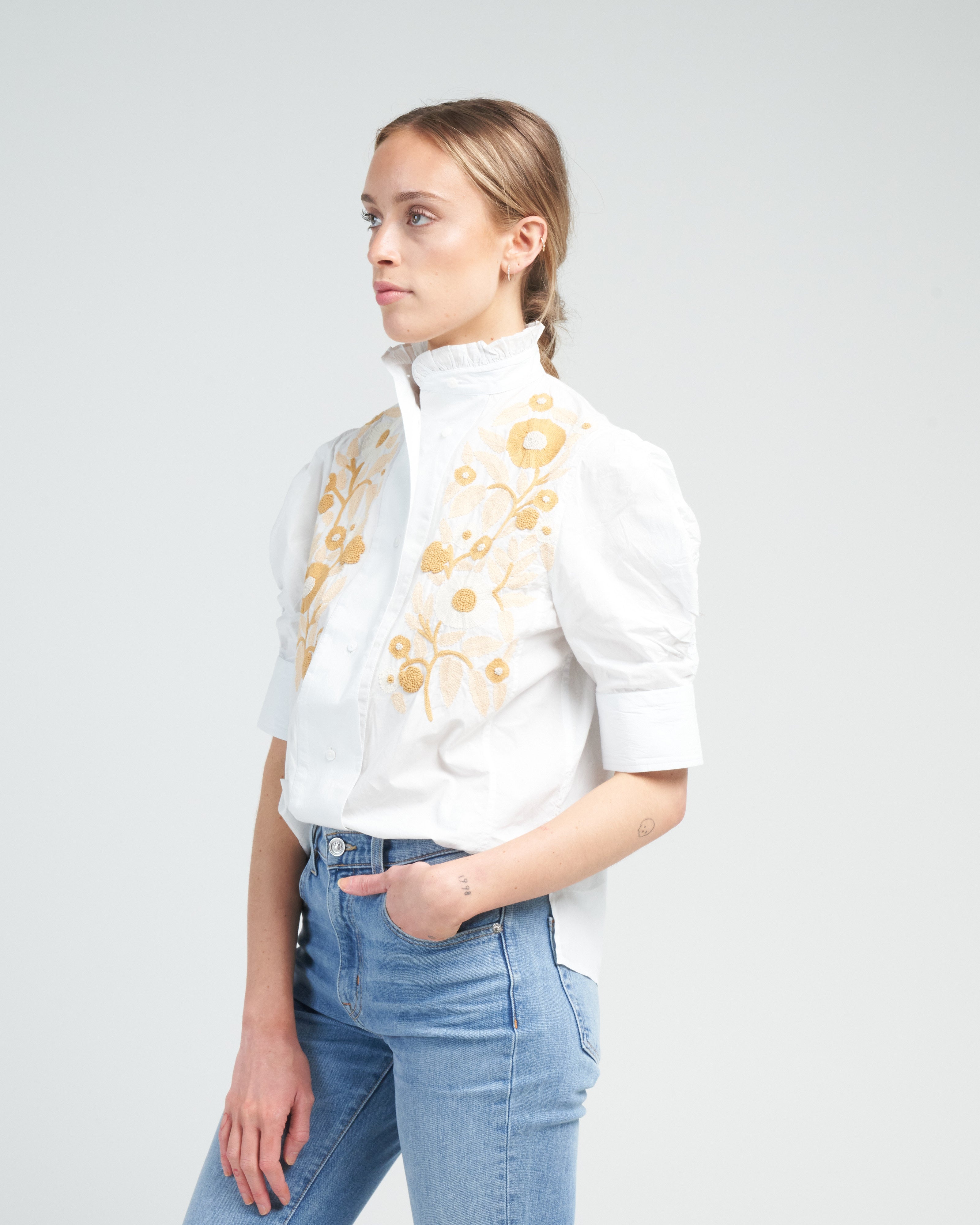 vita blouse - cabbage white