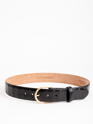 belt w/ brass buckle - black