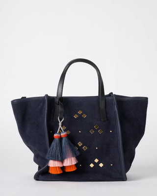 washed navy mini tote - navy