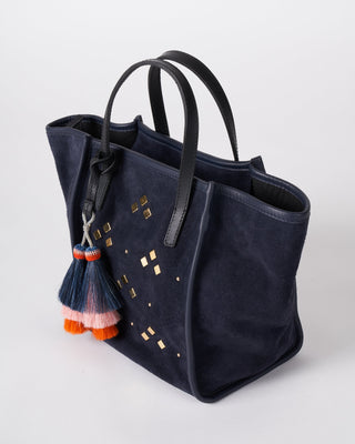 washed navy mini tote - navy
