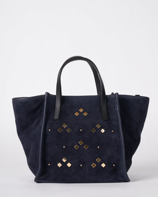 washed navy mini tote - navy
