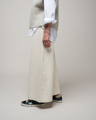 wide leg trouser - bone