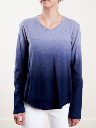 l/s mock layer tee ombre - indie