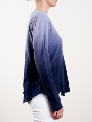 l/s mock layer tee ombre - indie