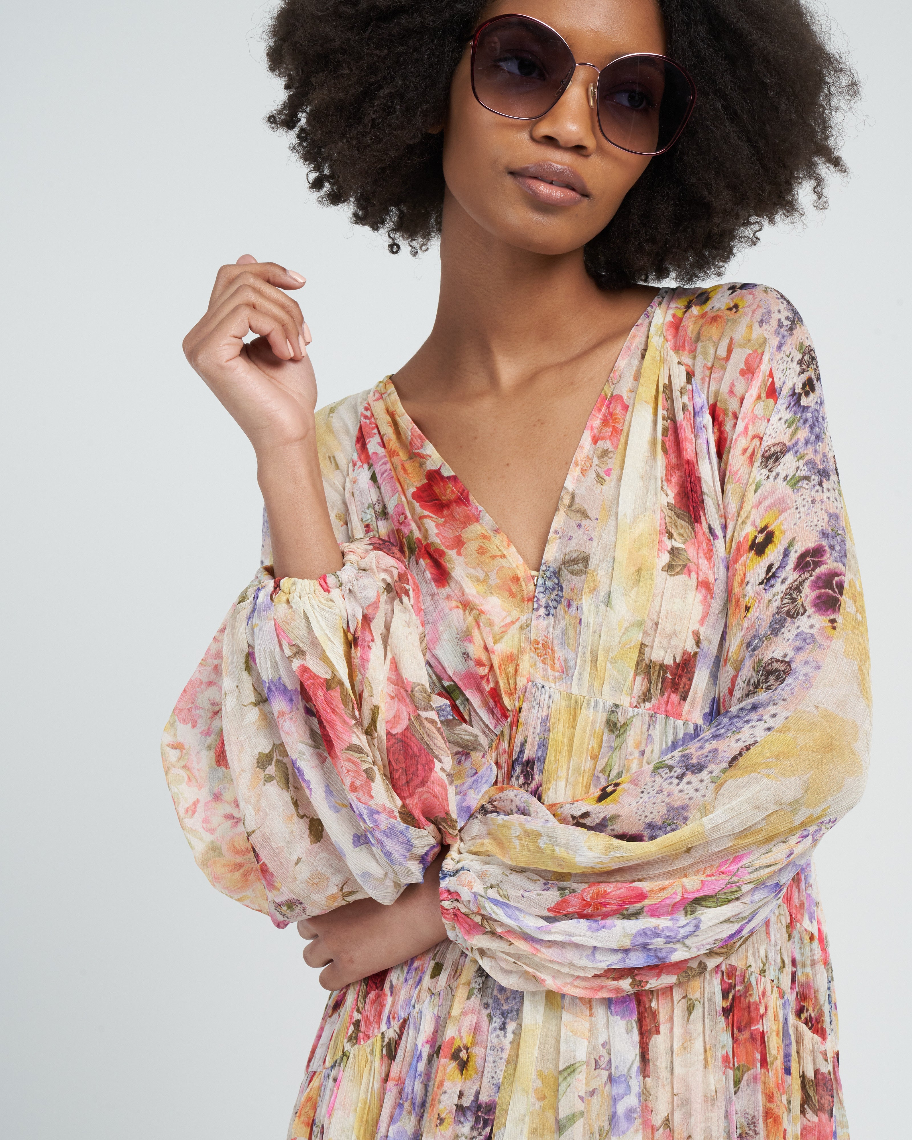 zimmermann spliced mesh midi dress ZIMMERMANN Mahon splice halter mesh midi dress