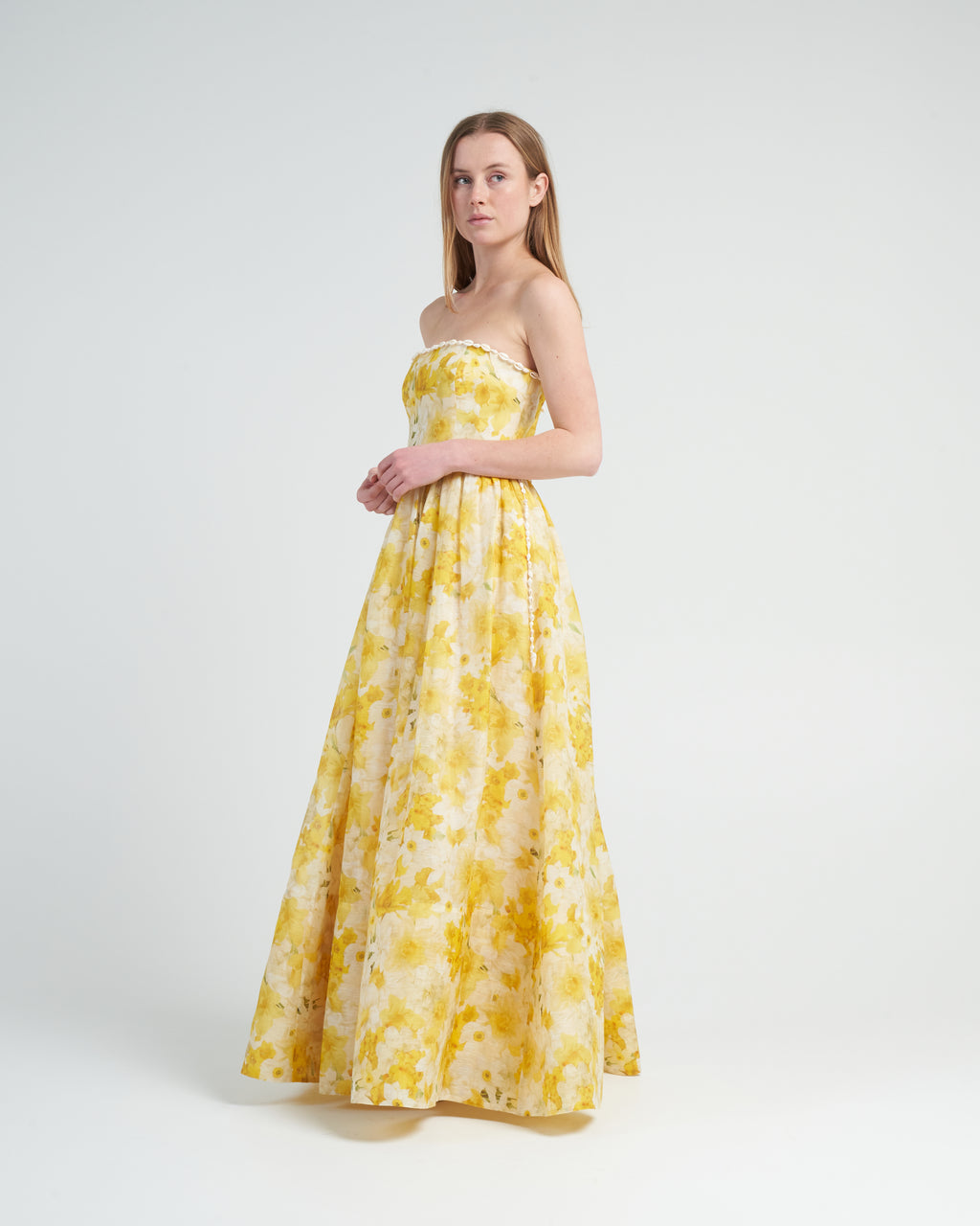 Zimmermann Wonderland Shell Gown Daffodil Print – scarpa