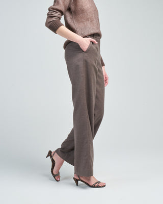 wool pants with lurex