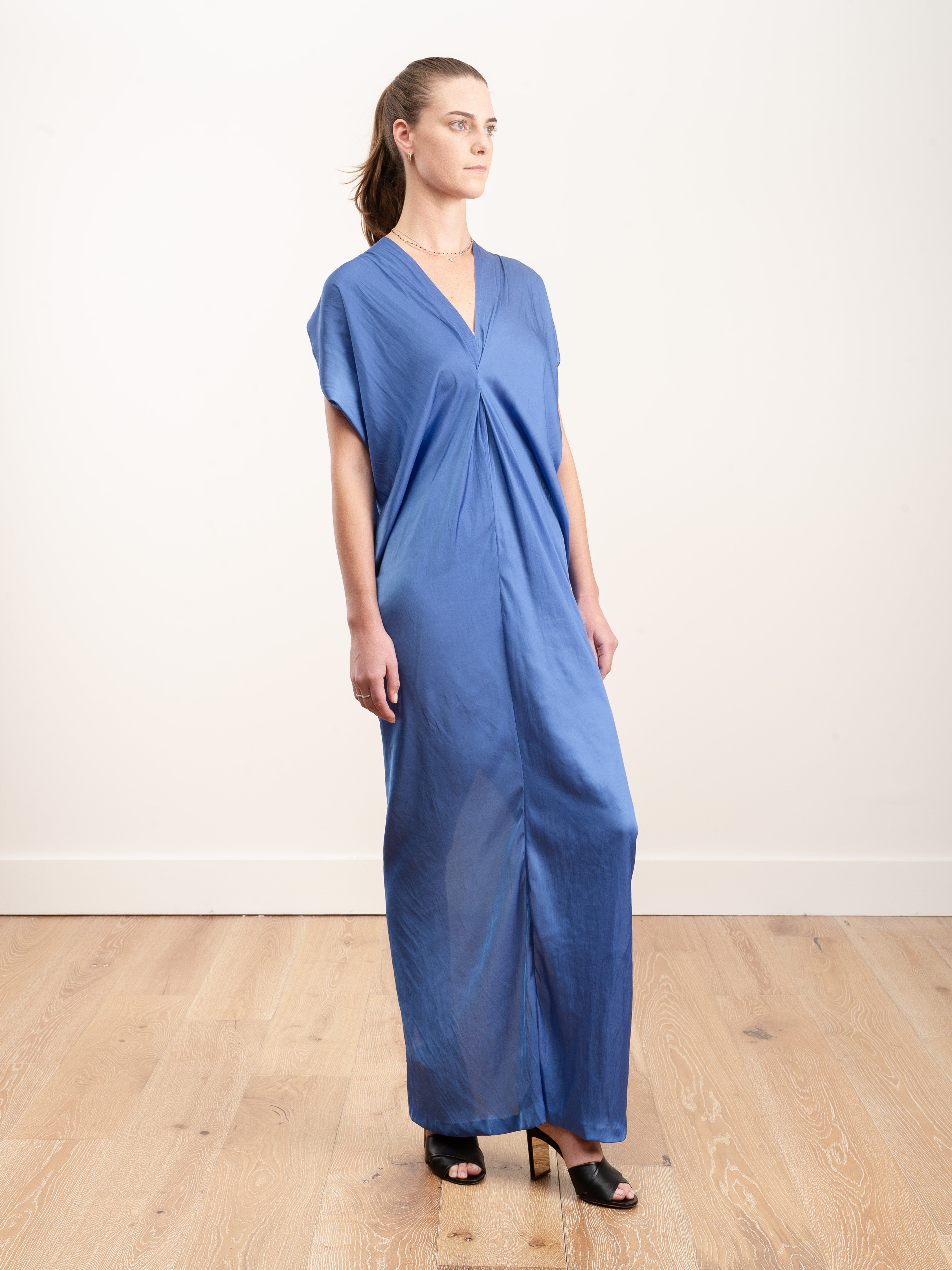 Zero Maria Cornejo Long Issa Dress Sky Blue