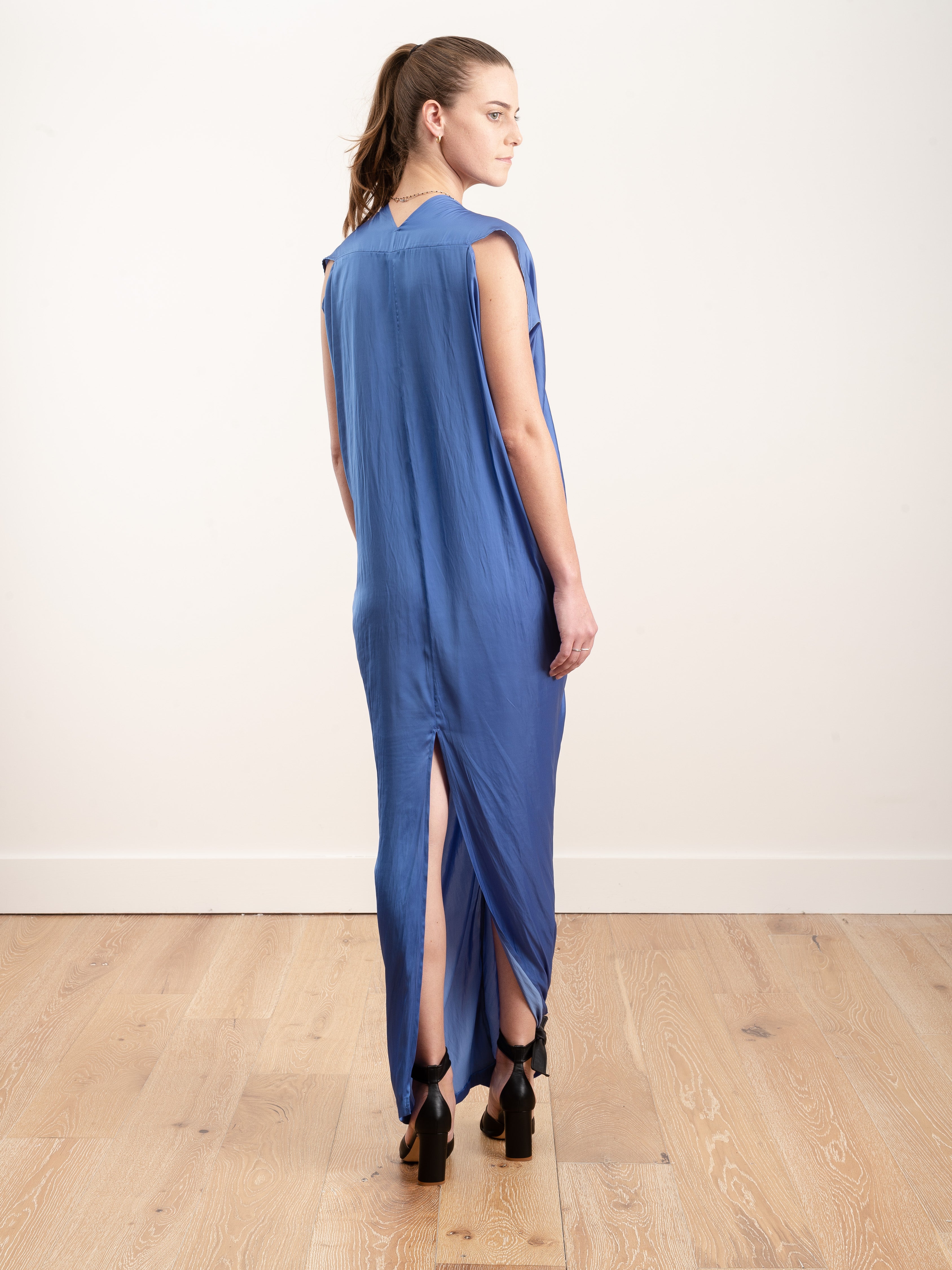 Zero Maria Cornejo Long Issa Dress Sky Blue Zero Maria Cornejo Long Issa Dress Sky Blue