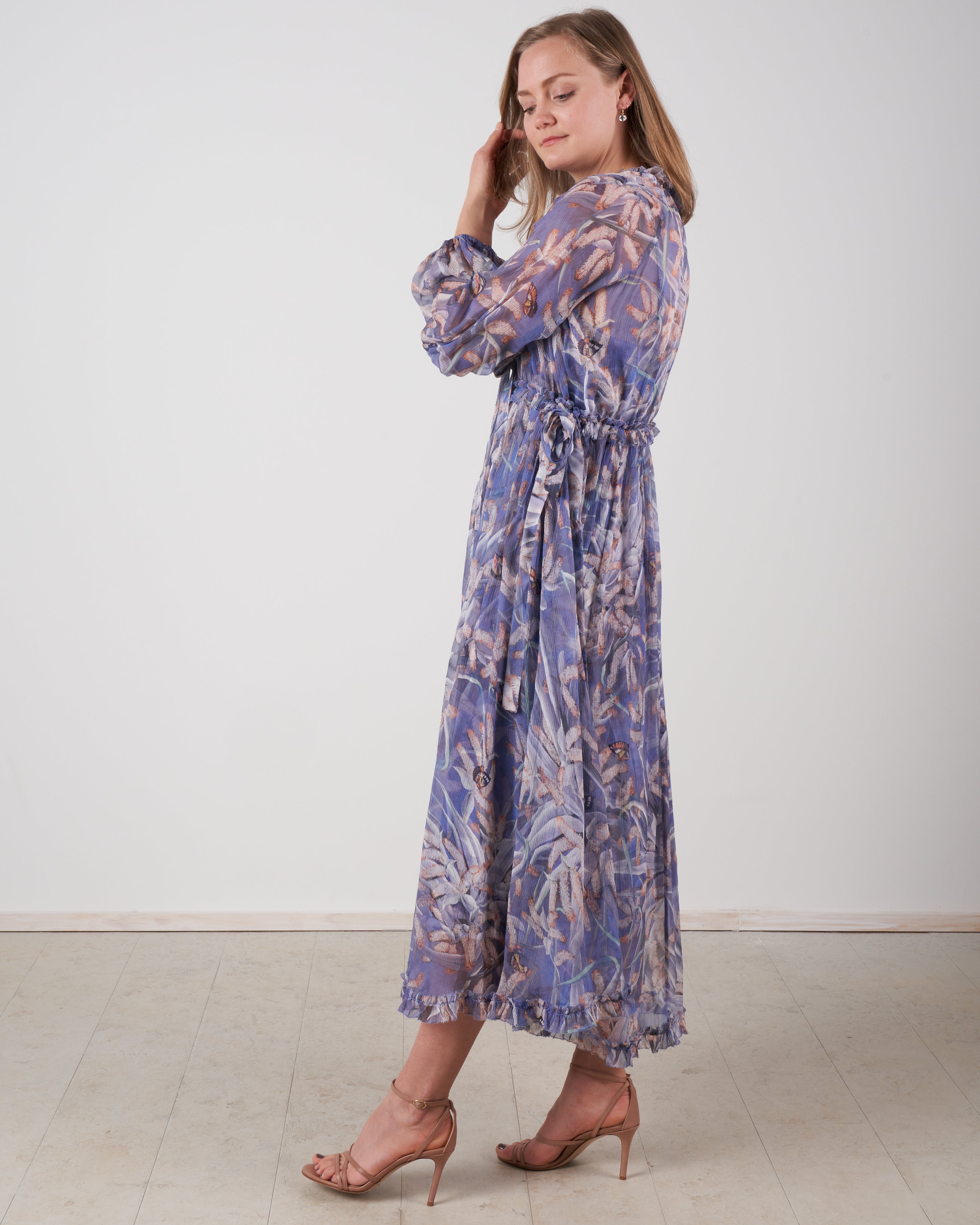 Zimmermann Botanica Drawn Midi Dress Pandanus
