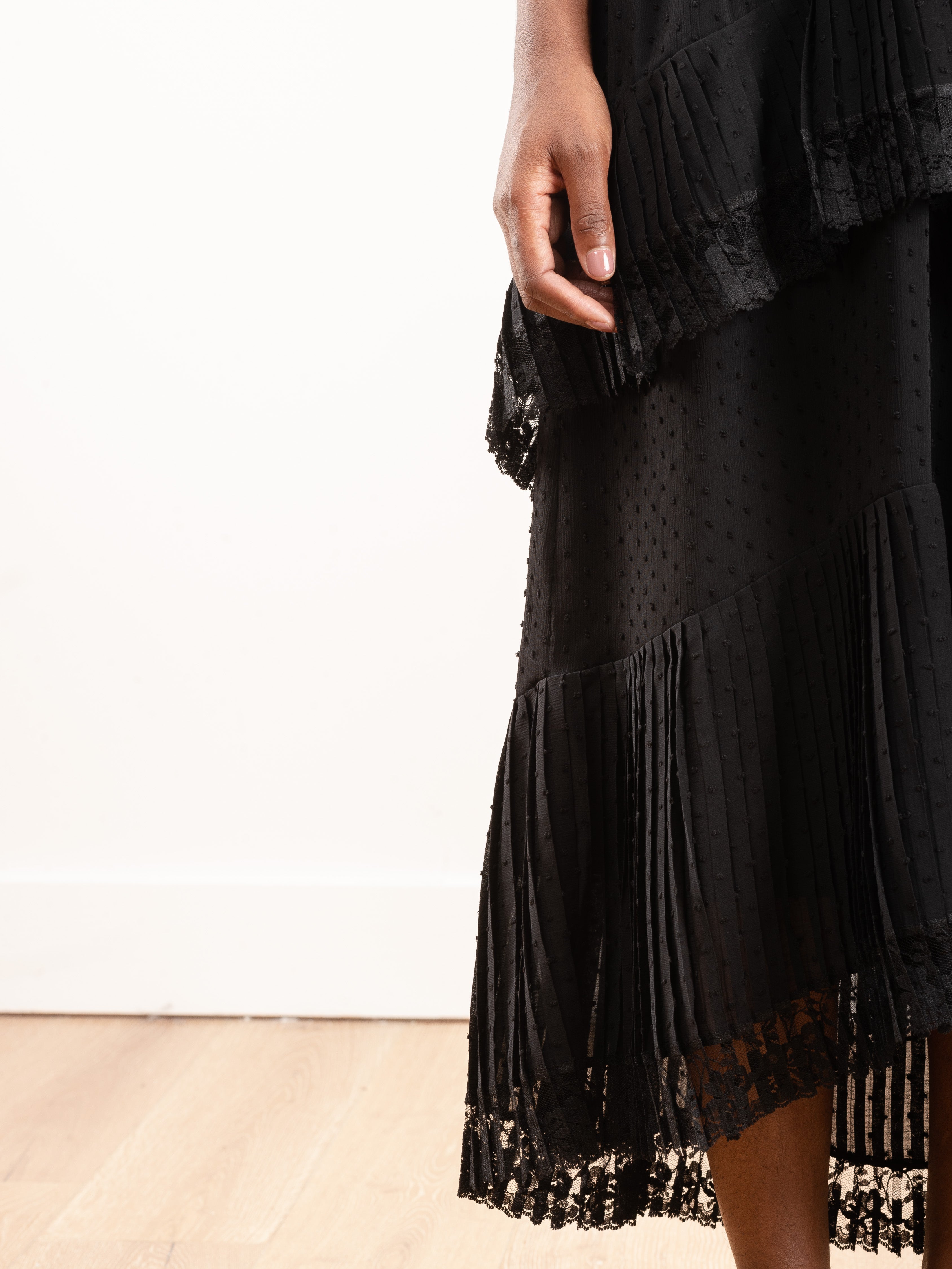 spaghetti strap crepe midi dress Draped Spaghetti Strap Midi Dress