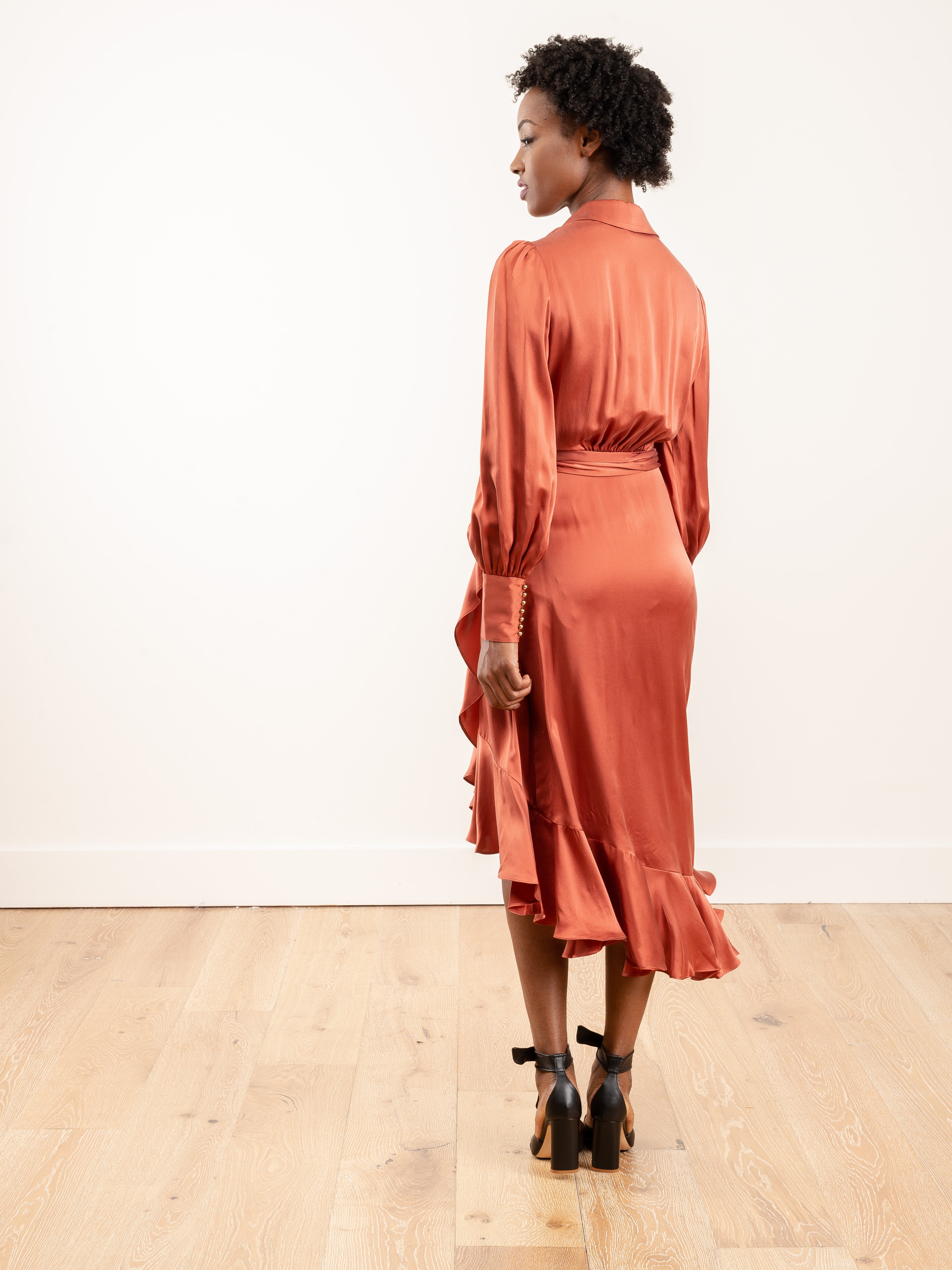 Zimmermann Espionage Silk Wrap Midi Rouge Zimmermann Espionage Silk Wrap Midi Rouge