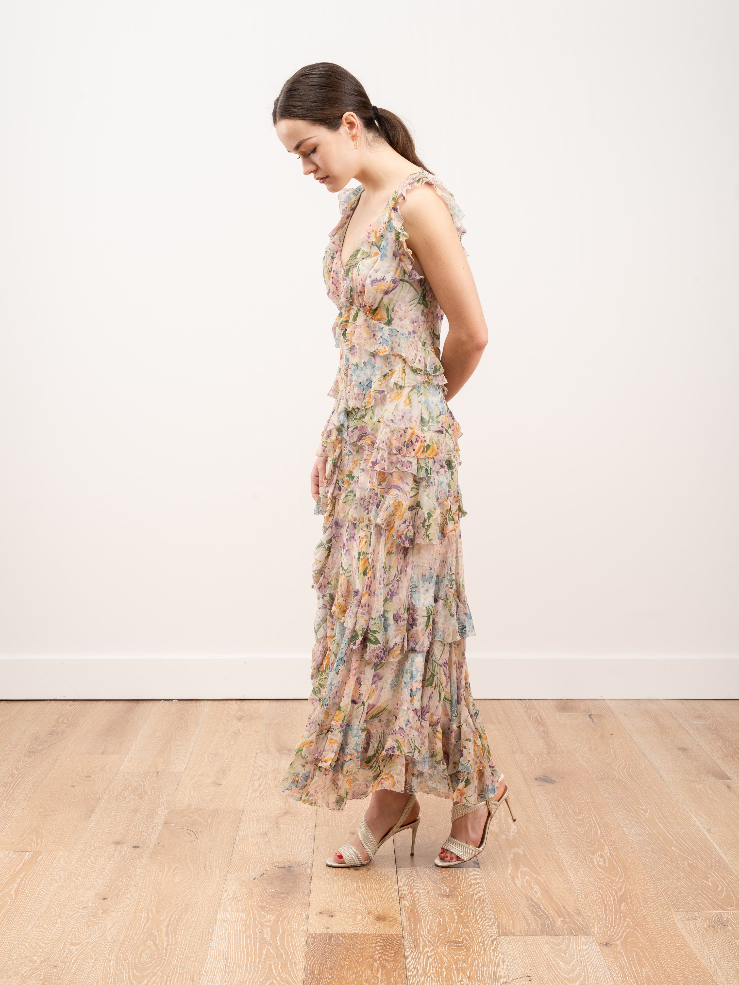 Zimmermann Ninety-Six Flutter Dress Tulip Floral