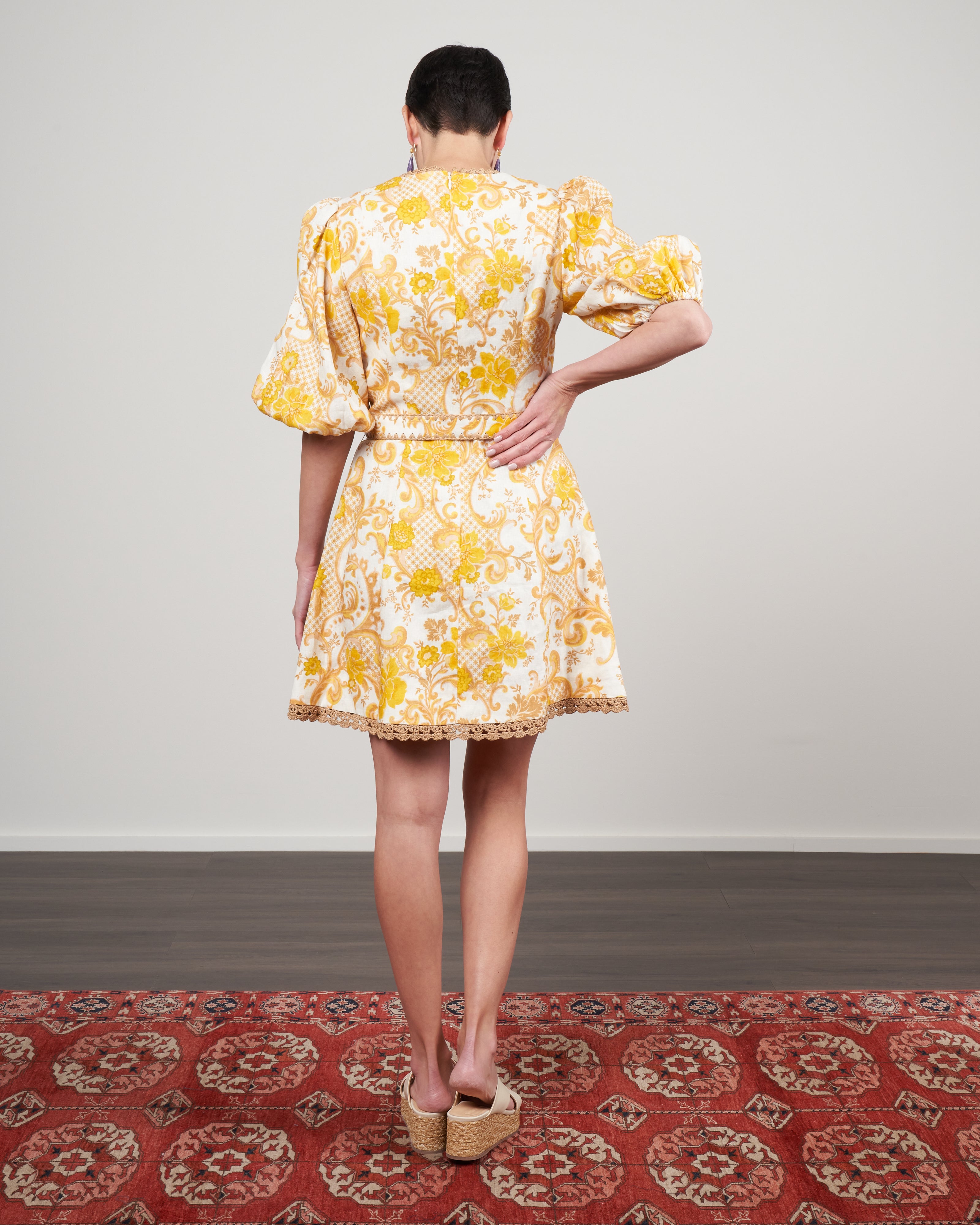 garden explorer mustard yellow floral print mini dress Zimmermann Postcard Mini Dress Swirl Floral Yellow Swflyl garden explorer mustard yellow floral print mini dress Zimmermann Postcard Mini Dress Swirl Floral Yellow Swflyl