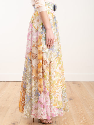 super eight maxi skirt - mixed floral